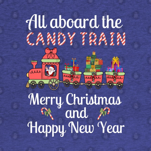 All aboard the Candy Train, Merry Christmas and Happy New Year by Blended Designs